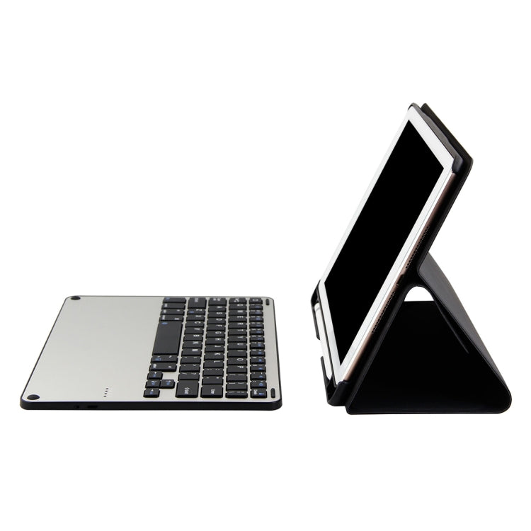 3018 Detachable Bluetooth 3.0 Aluminum Alloy Keyboard + Imitation Cloth Texture Leather Tablet Case for iPad Air / Air 2 / iPad Pro 9.7 inch, with Sleep / Water Repellent Function(Black) - For iPad Pro by PMC TechLife | Online Shopping South Africa | PMC TechLife