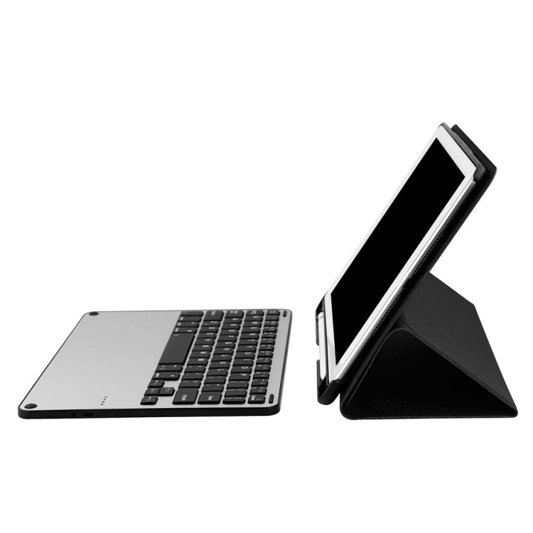 3018 Detachable Bluetooth 3.0 Aluminum Alloy Keyboard + Imitation Cloth Texture Leather Tablet Case for iPad Air / Air 2 / iPad Pro 9.7 inch, with Sleep / Water Repellent Function(Black) - For iPad Pro by PMC TechLife | Online Shopping South Africa | PMC TechLife