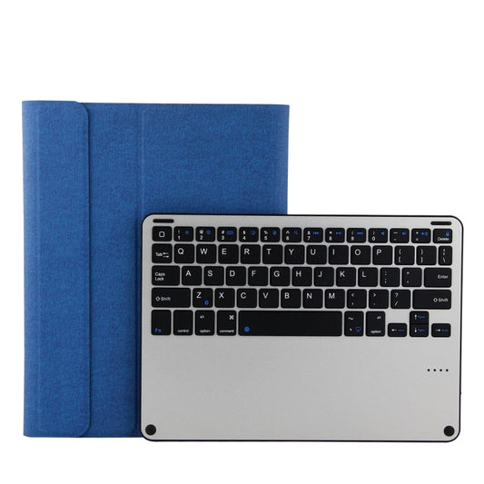 3018 Detachable Bluetooth 3.0 Aluminum Alloy Keyboard + Imitation Cloth Texture Leather Tablet Case for iPad Air / Air 2 / iPad Pro 9.7 inch, with Sleep / Water Repellent Function(Blue) - For iPad Pro by PMC Jewellery | Online Shopping South Africa | PMC Jewellery