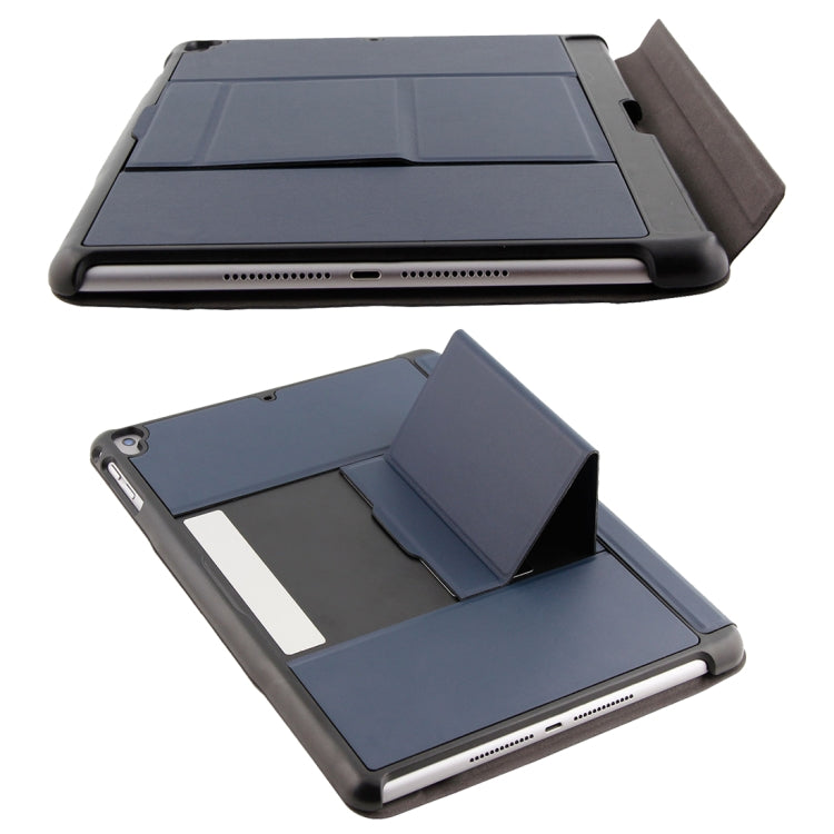 T-201 Detachable Bluetooth 3.0 Ultra-thin Keyboard + Lambskin Texture Leather Tablet Case for iPad Air / Air 2 / iPad Pro 9.7 inch, Support Multi-angle Adjustment (Blue) - For iPad Pro by PMC TechLife | Online Shopping South Africa | PMC TechLife