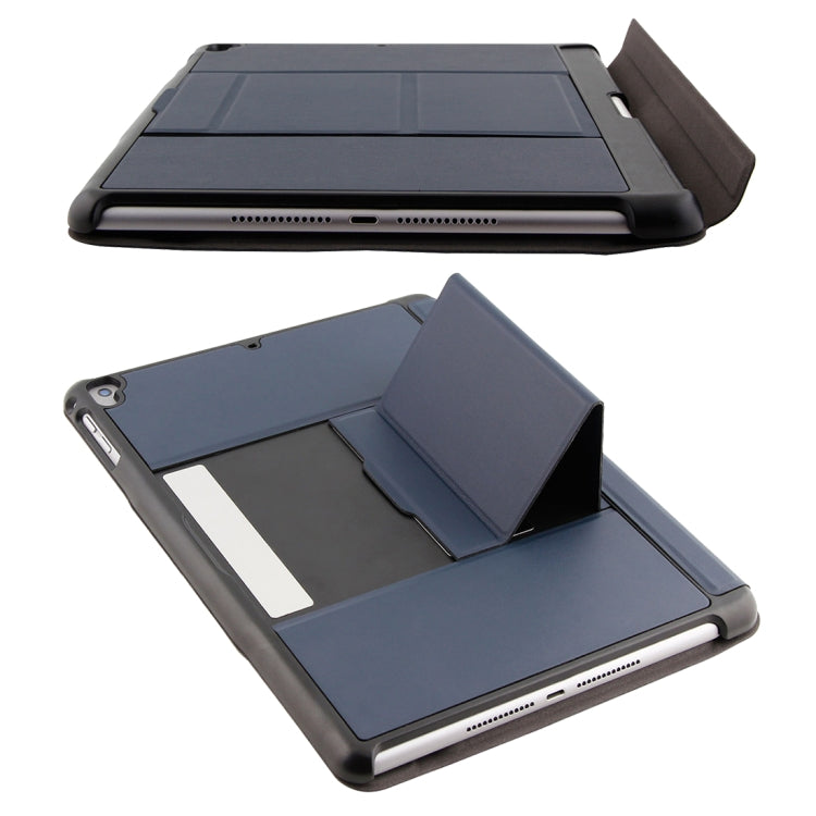 T-201D Detachable Bluetooth 3.0 Ultra-thin Keyboard + Lambskin Texture Leather Tablet Case for iPad Air / Air 2 / iPad Pro 9.7 inch, Support Multi-angle Adjustment / Backlight (Blue) - For iPad Pro by PMC TechLife | Online Shopping South Africa | PMC TechLife