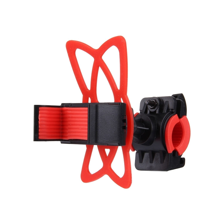 360 Degree Rotation Bicycle Phone Holder with Flexible Stretching Clip for iPhone 7 & 7 Plus / iPhone 6 & 6 Plus / iPhone 5 & 5C & 5s(Red) - Holders by PMC TechLife | Online Shopping South Africa | PMC TechLife | Buy Now Pay Later Mobicred