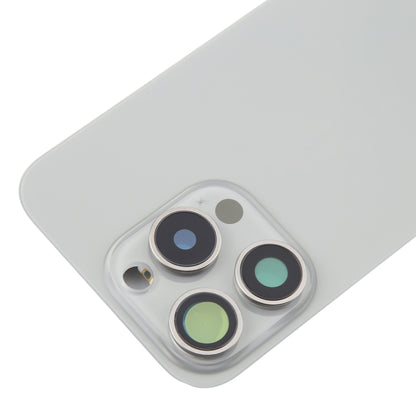 For iPhone 16 Pro Max Original Glass Battery Back Cover with Camera Lens Cover + MagSafe Magnet(Silver) -  by PMC Jewellery | Online Shopping South Africa | PMC Jewellery | Buy Now Pay Later Mobicred