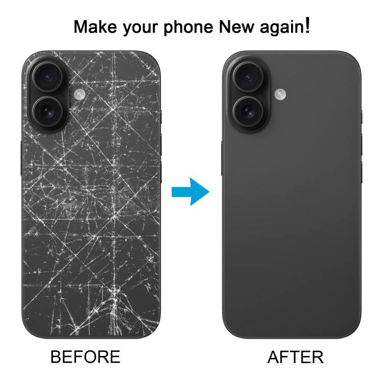 Back Cover with Appearance Imitation of iP16 for iPhone XR(Black) - Back Cover by PMC TechLife | Online Shopping South Africa | PMC TechLife | Buy Now Pay Later Mobicred