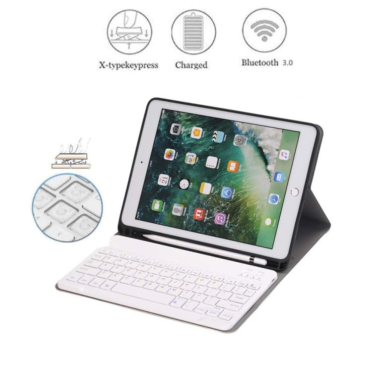 Detachable Bluetooth Keyboard + Horizontal Flip Leather Tablet Case with Holder & Pencil Holder for iPad Pro 9.7 inch, iPad Air, iPad Air 2, iPad 9.7 inch (2017), iPad 9.7 inch (2018) (Gold) - free shipping - PMC TechLife - Order now!