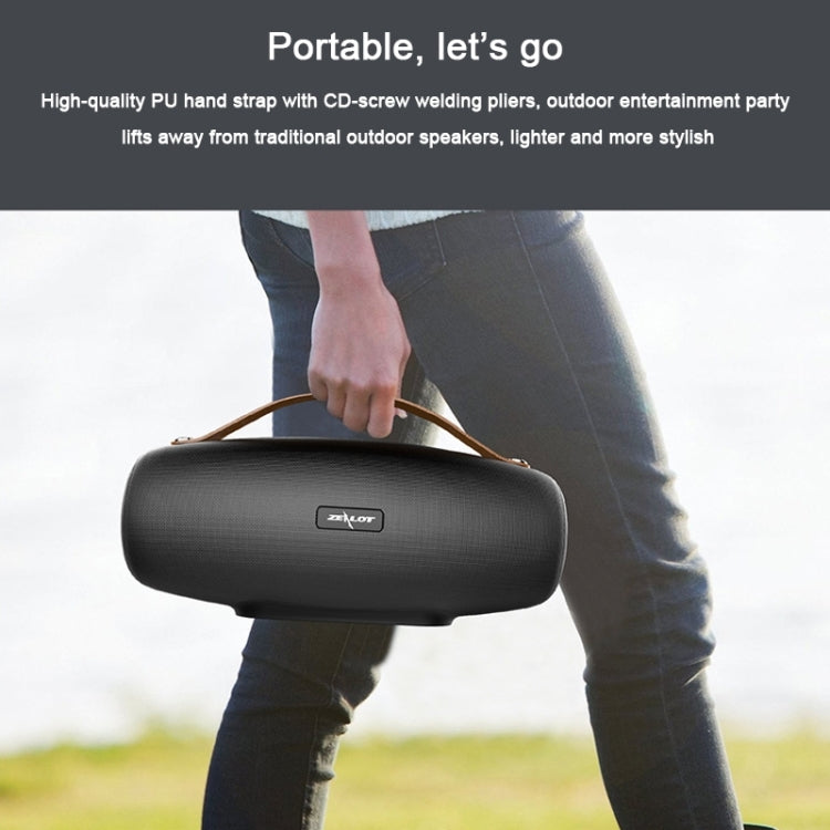 ZEALOT S27 Multifunctional Bass Wireless Bluetooth Speaker, Built-in Microphone, Support Bluetooth Call & AUX & TF Card & 1x93mm + 2x66mm Speakers(Camouflage Red) - free shipping - PMC Jewellery - Order now!