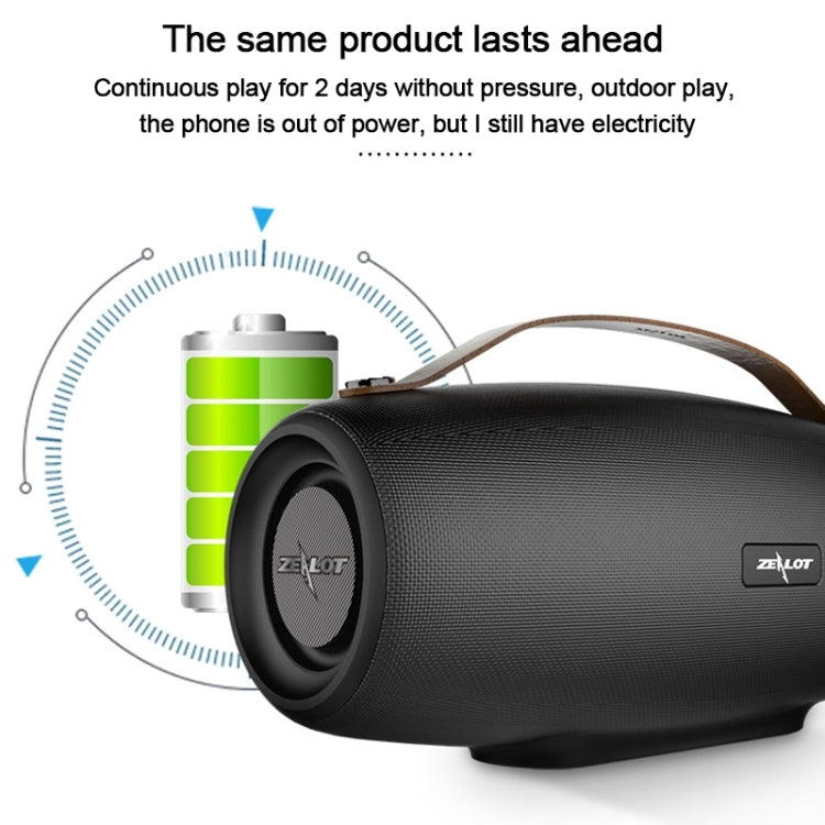 ZEALOT S27 Multifunctional Bass Wireless Bluetooth Speaker, Built-in Microphone, Support Bluetooth Call & AUX & TF Card & 1x93mm + 2x66mm Speakers(Camouflage Red) - free shipping - PMC Jewellery - Order now!