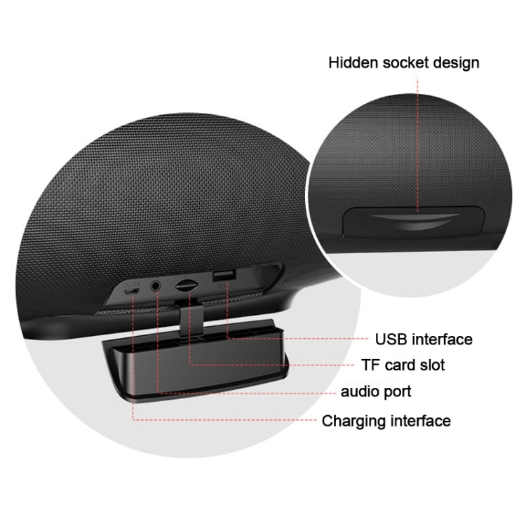 ZEALOT S27 Multifunctional Bass Wireless Bluetooth Speaker, Built-in Microphone, Support Bluetooth Call & AUX & TF Card & 1x93mm + 2x66mm Speakers(Camouflage Red) - free shipping - PMC Jewellery - Order now!
