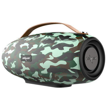 ZEALOT S27 Multifunctional Bass Wireless Bluetooth Speaker, Built-in Microphone, Support Bluetooth Call & AUX & TF Card & 1x93mm + 2x66mm Speakers(Camouflage Green) - Desktop Speaker by ZEALOT | Online Shopping South Africa | PMC Jewellery | Buy Now Pay Later Mobicred