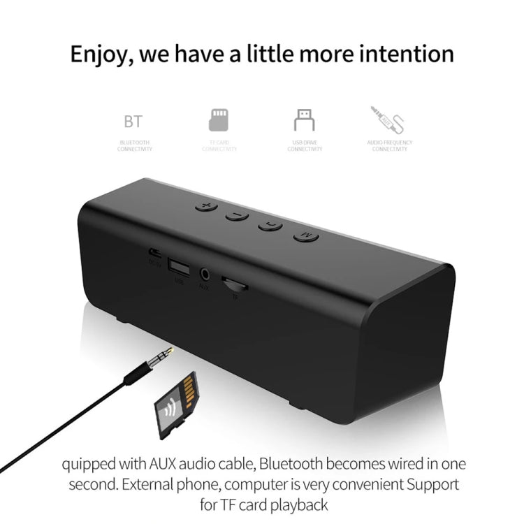 ZEALOT S31 10W 3D HiFi Stereo Wireless Bluetooth Speaker, Support Hands-free / USB / AUX / TF Card(Black) - Desktop Speaker by ZEALOT | Online Shopping South Africa | PMC TechLife | Buy Now Pay Later Mobicred