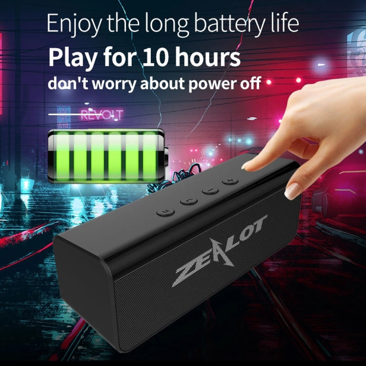 ZEALOT S31 10W 3D HiFi Stereo Wireless Bluetooth Speaker, Support Hands-free / USB / AUX / TF Card (Gray Blue) - free shipping - PMC TechLife - Order now!