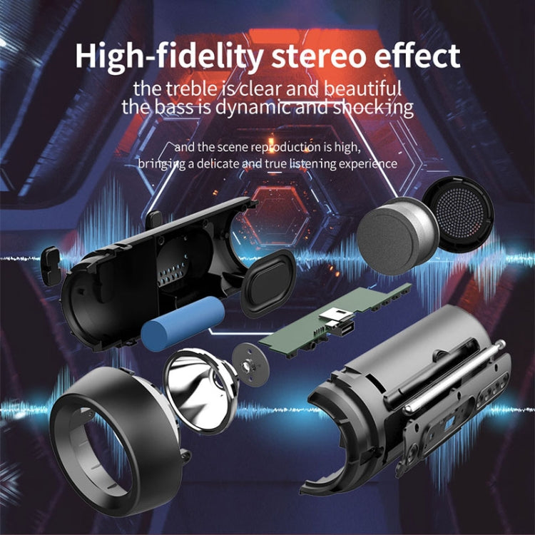 ZEALOT A1 Multifunctional Bass Wireless Bluetooth Speaker, Built-in Microphone, Support Bluetooth Call & AUX & TF Card & LED Lights (Brown) - free shipping - PMC Jewellery - Order now!