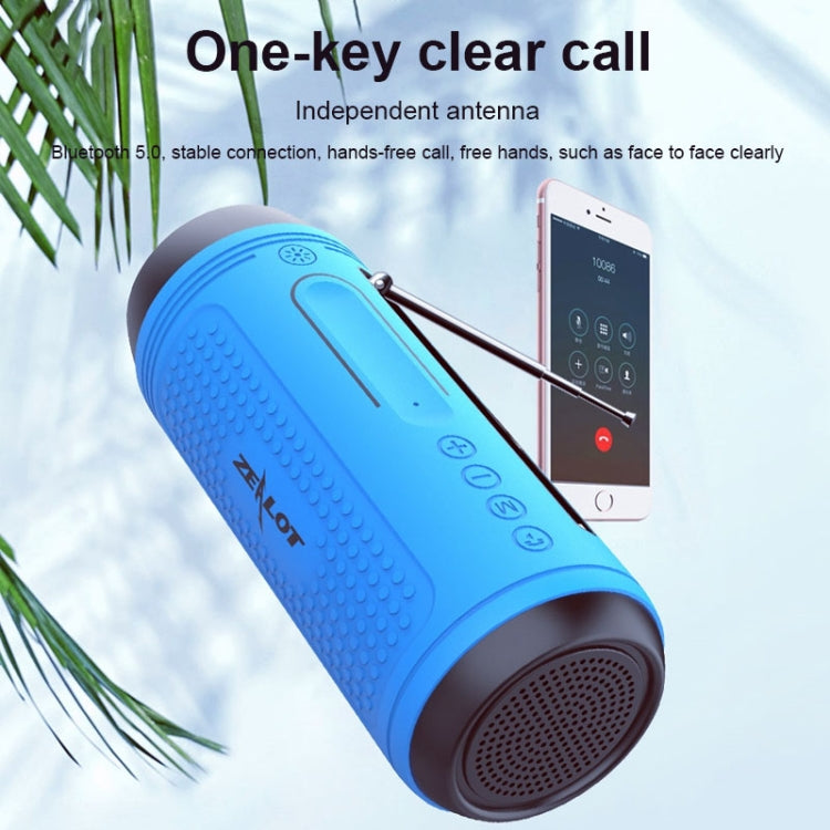 ZEALOT A1 Multifunctional Bass Wireless Bluetooth Speaker, Built-in Microphone, Support Bluetooth Call & AUX & TF Card & LED Lights (Red) - Desktop Speaker by ZEALOT | Online Shopping South Africa | PMC Jewellery | Buy Now Pay Later Mobicred