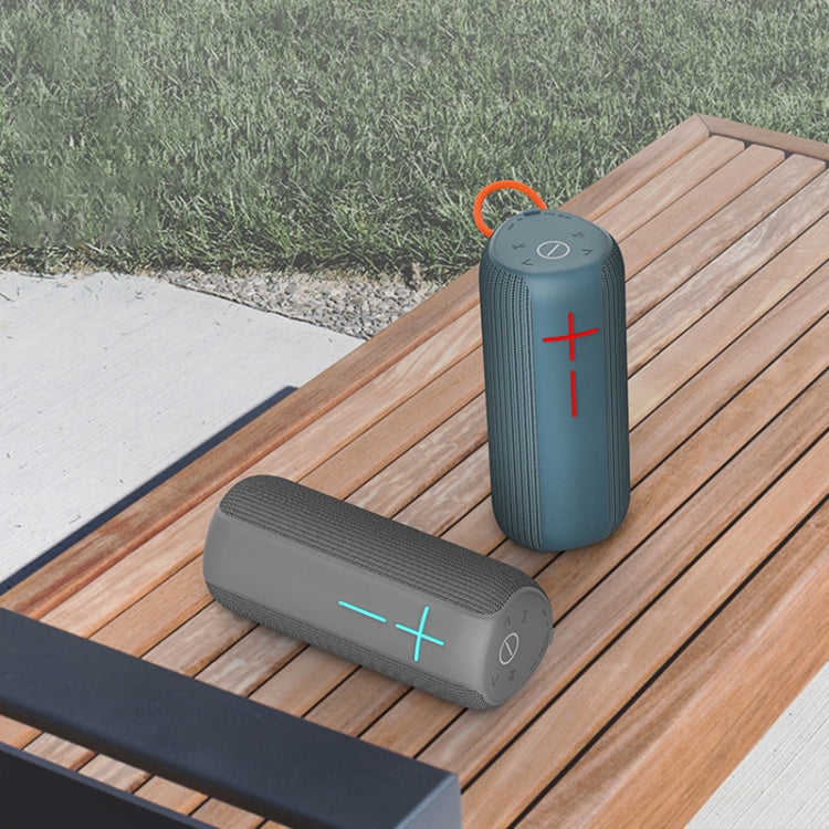 HOPESTAR P14 Pro Portable Outdoor Waterproof Wireless Bluetooth Speaker, Support Hands-free Call & U Disk & TF Card & 3.5mm AUX & FM (Grey) - free shipping - PMC Jewellery - Order now!