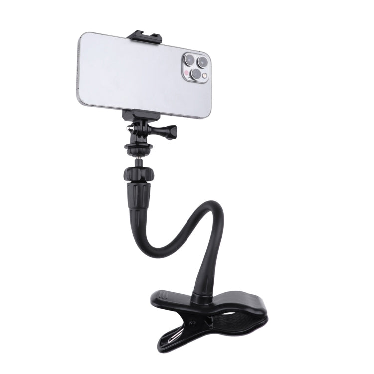 Flexible Arm Desktop Rod Action Camera Phone Holder Stand(Black) - Holder by PMC Jewellery | Online Shopping South Africa | PMC Jewellery | Buy Now Pay Later Mobicred