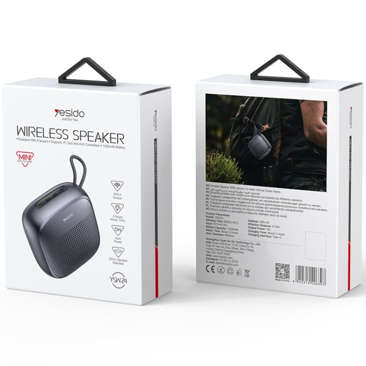 Yesido YSW24 5W mini Portable Outdoor Bluetooth Speaker - Desktop Speaker by Yesido | Online Shopping South Africa | PMC Jewellery | Buy Now Pay Later Mobicred