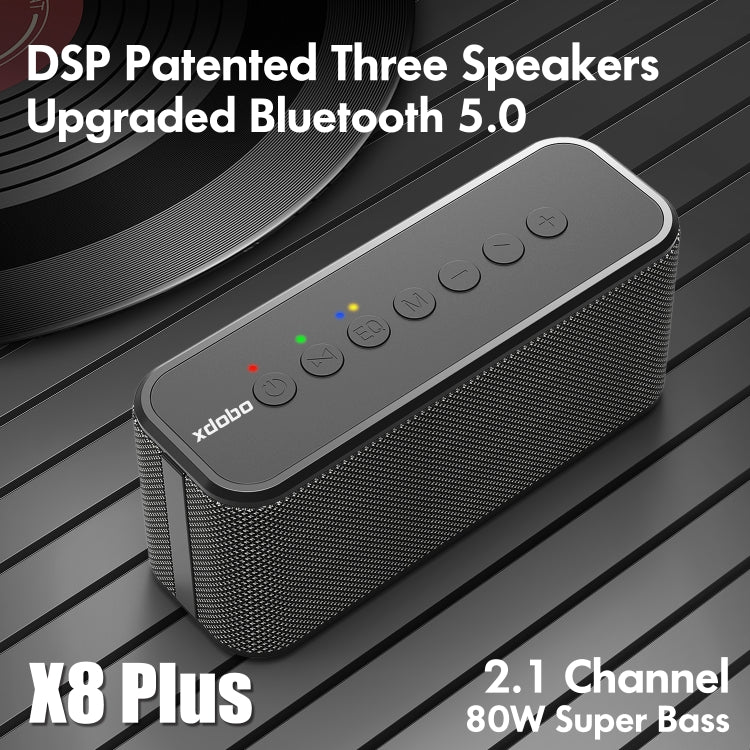 XDOBO X8 Plus 80W Wireless Bluetooth Speaker Outdoor Subwoofer Support TWS & TF Card & U Disk (Red) - Desktop Speaker by XDOBO | Online Shopping South Africa | PMC Jewellery | Buy Now Pay Later Mobicred