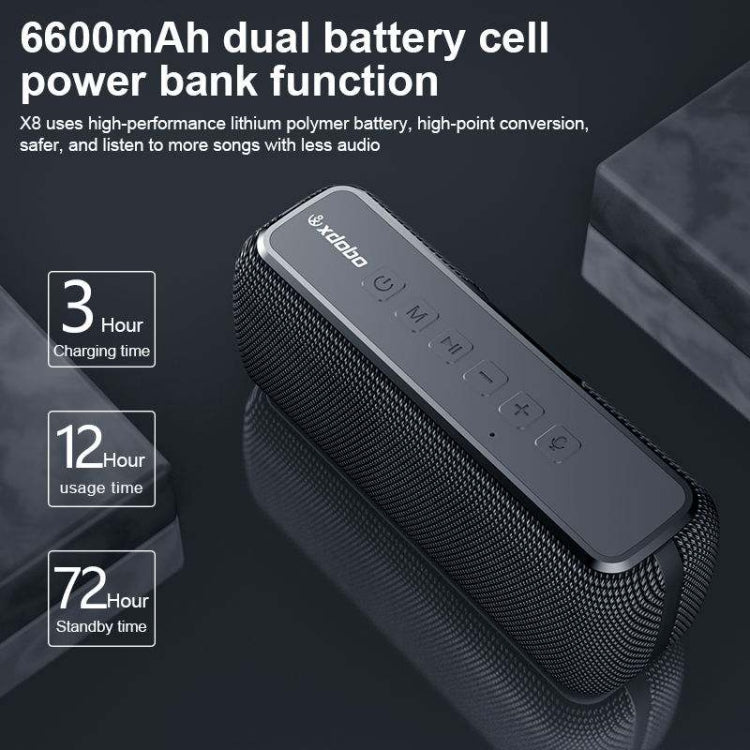 XDOBO X8 60W Wireless Bluetooth Speaker Outdoor Subwoofer Support TWS & TF Card (Red) - free shipping - PMC Jewellery - Order now!