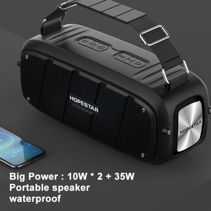 HOPESTAR A20 Pro TWS Portable Outdoor Waterproof Subwoofer Bluetooth Speaker with Microphone, Support Power Bank & Hands-free Call & U Disk & TF Card & 3.5mm AUX (Yellow) - Desktop Speaker by HOPESTAR | Online Shopping South Africa | PMC Jewellery | Buy Now Pay Later Mobicred