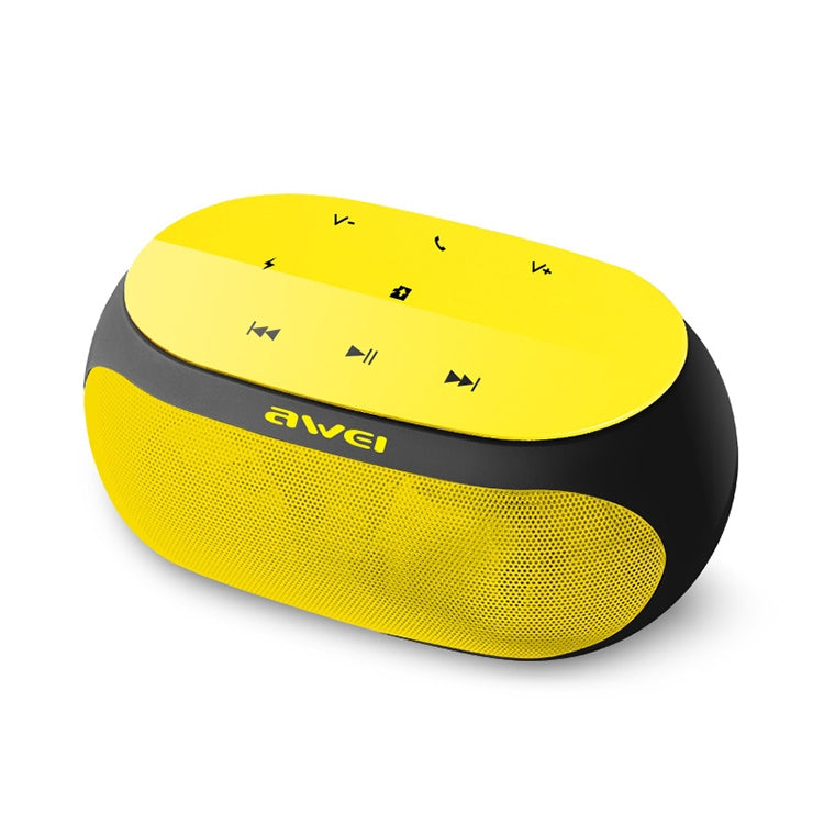 awei Y200 Wireless Bluetooth Speaker with Touch Buttons, Support Aux Line and TF Card(Yellow) - Desktop Speaker by awei | Online Shopping South Africa | PMC Jewellery | Buy Now Pay Later Mobicred