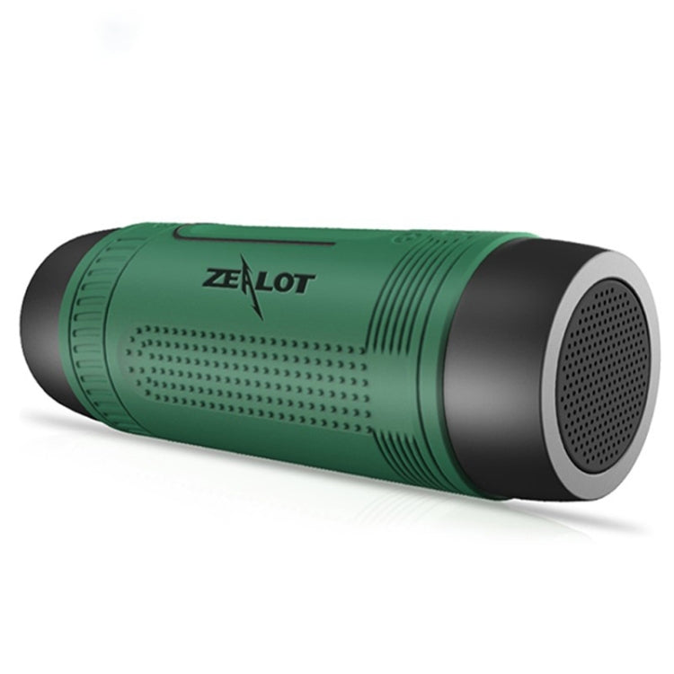 ZEALOT S1 Bluetooth 4.0 Wireless Wired Stereo Speaker Subwoofer Audio Receiver with 4000mAh Battery, Support 32GB Card, For iPhone, Galaxy, Sony, Lenovo, HTC, Huawei, Google, LG, Xiaomi, other Smartphones(Green) - free shipping - PMC Jewellery - Order now!