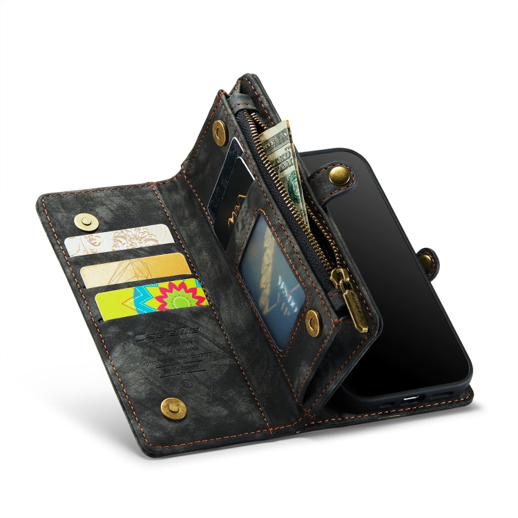 CaseMe for  iPhone 8 & 7  Multifunctional Leather Billfold with Detachable Magnetic PC Back Protective Case & Holder & 10 Card Slots & 3 Cash Slots & 1 Zipper Wallet & 2 Photo Frames & 3 Magnetic Clasps(Black) - free shipping - PMC Jewellery - Order now!