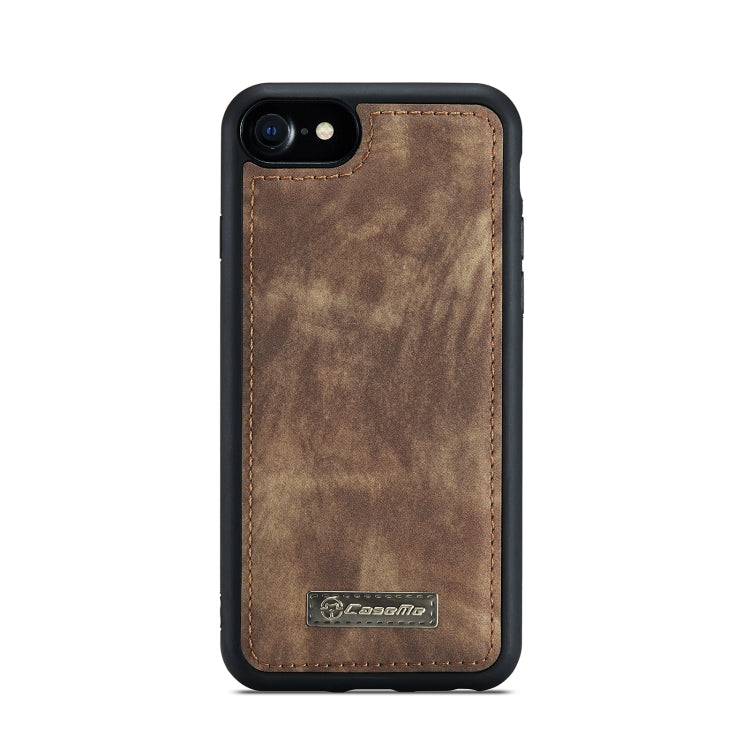 CaseMe for  iPhone 8 & 7  Multifunctional Leather Billfold with Detachable Magnetic PC Back Protective Case & Holder & 10 Card Slots & 3 Cash Slots & 1 Zipper Wallet & 2 Photo Frames & 3 Magnetic Clasps(Coffee) - More iPhone Cases by CaseMe | Online Shopping South Africa | PMC Jewellery | Buy Now Pay Later Mobicred