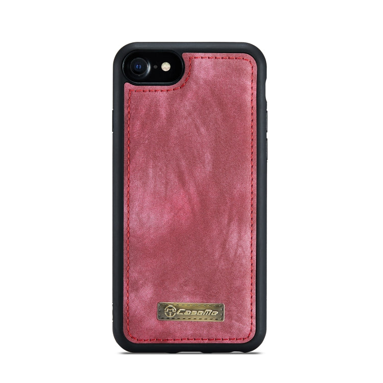 CaseMe for  iPhone 8 & 7  Multifunctional Leather Billfold with Detachable Magnetic PC Back Protective Case & Holder & 10 Card Slots & 3 Cash Slots & 1 Zipper Wallet & 2 Photo Frames & 3 Magnetic Clasps(Red) - free shipping - PMC Jewellery - Order now!