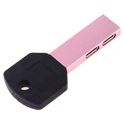 RC16 Dual 8 Pin Female to 8 Pin Male Key Shape Mini Portable Audio & Charge Adapter(Pink) - Converter & Adapter by PMC Jewellery | Online Shopping South Africa | PMC Jewellery | Buy Now Pay Later Mobicred