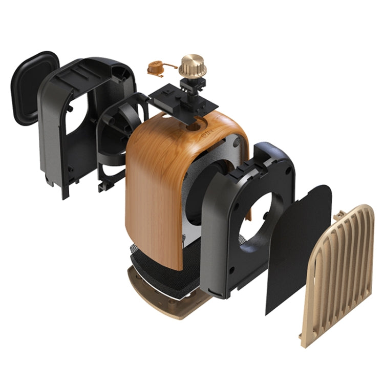 Oneder V8 Magnetic Suction Pair Stereo Sound Box Wireless Bluetooth Speaker with Strap, Support Hands-free & TF Card & AUX & USB Drive(Champagne Gold) - free shipping - PMC Jewellery - Order now!