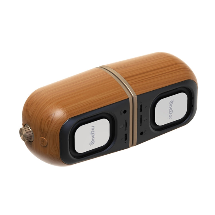 Oneder V8 Magnetic Suction Pair Stereo Sound Box Wireless Bluetooth Speaker with Strap, Support Hands-free & TF Card & AUX & USB Drive(Bronze) - free shipping - PMC Jewellery - Order now!