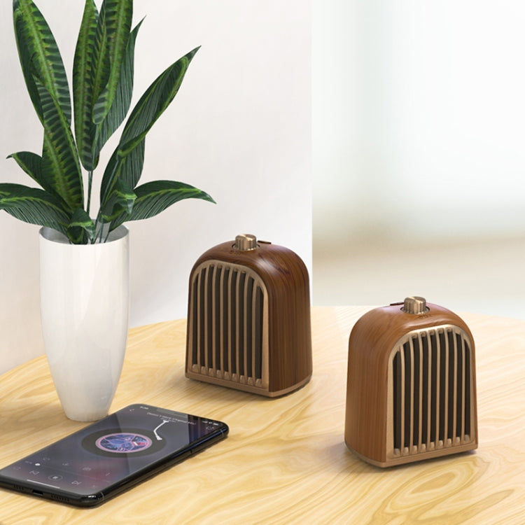 Oneder V8 Magnetic Suction Pair Stereo Sound Box Wireless Bluetooth Speaker with Strap, Support Hands-free & TF Card & AUX & USB Drive(Bronze) - Desktop Speaker by OneDer | Online Shopping South Africa | PMC Jewellery | Buy Now Pay Later Mobicred