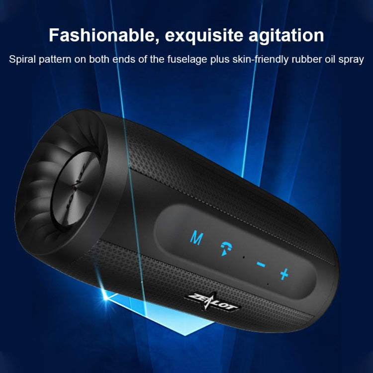 ZEALOT S7 Portable Smart Touch Stereo Bluetooth Speaker with Built-in Mic, Support Hands-Free Call & TF Card & AUX (Black) - Desktop Speaker by ZEALOT | Online Shopping South Africa | PMC Jewellery | Buy Now Pay Later Mobicred