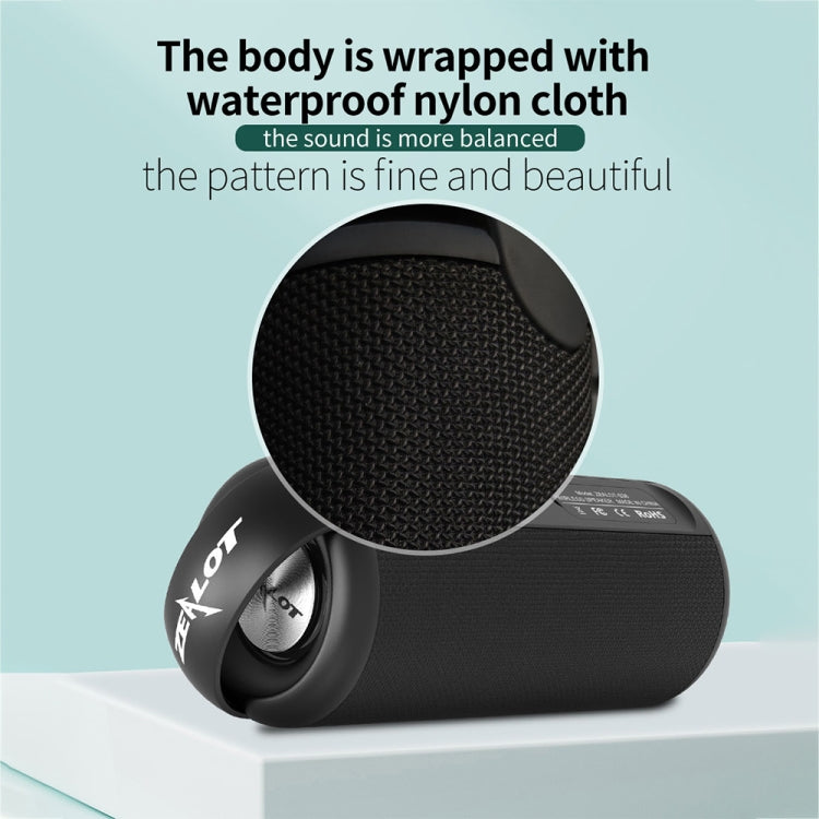 ZEALOT S36 Portable Heavy Bass Wireless Bluetooth Speaker with Built-in Mic, Support Hands-Free Call & TF Card & AUX (Black) - Desktop Speaker by ZEALOT | Online Shopping South Africa | PMC Jewellery | Buy Now Pay Later Mobicred