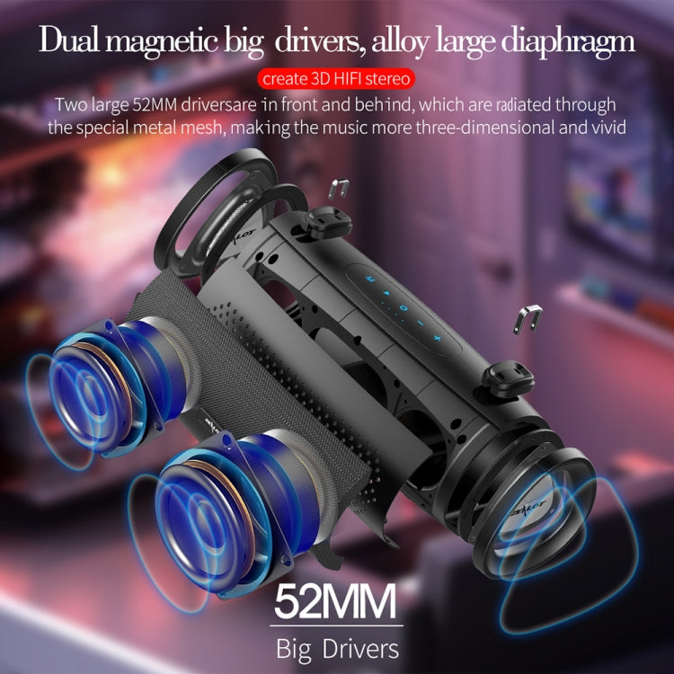 ZEALOT S38 Portable Subwoofer Wireless Bluetooth Speaker with Built-in Mic, Support Hands-Free Call & TF Card & AUX (Red) - free shipping - PMC Jewellery - Order now!