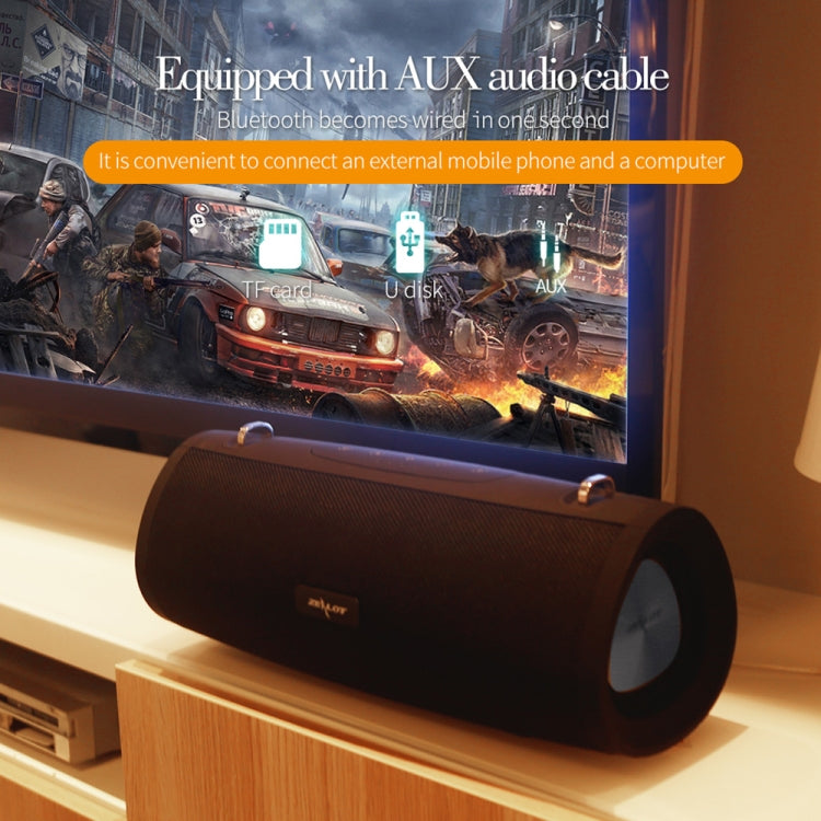 ZEALOT S38 Portable Subwoofer Wireless Bluetooth Speaker with Built-in Mic, Support Hands-Free Call & TF Card & AUX (Black) - free shipping - PMC Jewellery - Order now!