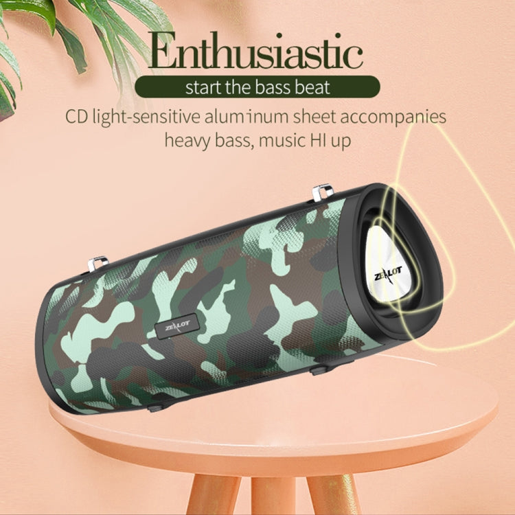 ZEALOT S38 Portable Subwoofer Wireless Bluetooth Speaker with Built-in Mic, Support Hands-Free Call & TF Card & AUX (Blue) - free shipping - PMC Jewellery - Order now!