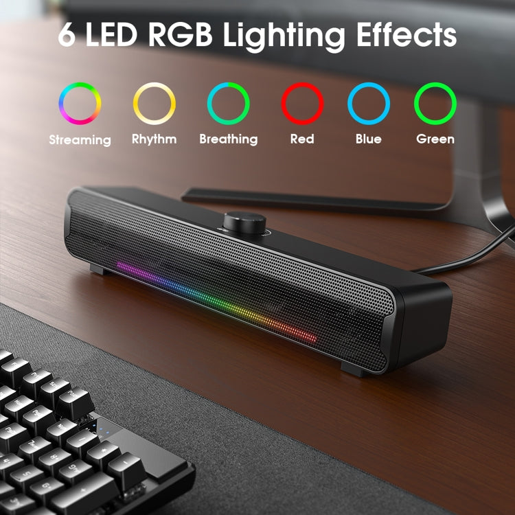 L16 Outdoor Portable RGB Light HiFi USB Bluetooth Wireless Speaker(Black) - free shipping - PMC Jewellery - Order now!