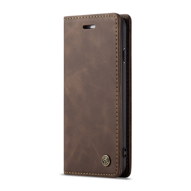 CaseMe-013 Multifunctional Retro Frosted Horizontal Flip Leather Case for iPhone 7 / 8, with Card Slot & Holder & Wallet(Coffee) - free shipping - PMC Jewellery - Order now!