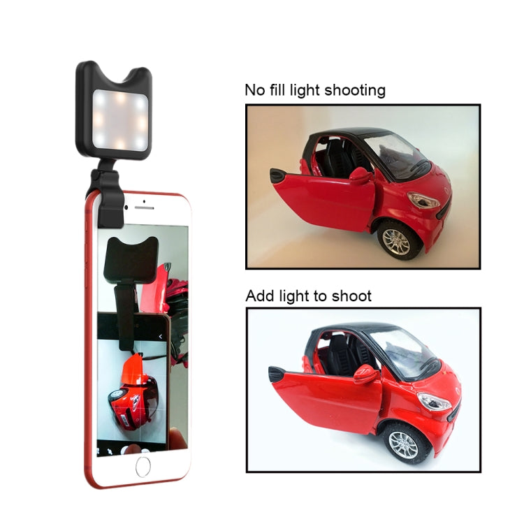 APEXEL APL-FL01 Universal Phone Camera Lens Selfie LED Fill Light with Clip, For iPhone, Samsung, Huawei, Xiaomi, HTC and Other Smartphones(Black) - free shipping - PMC TechLife - Order now!