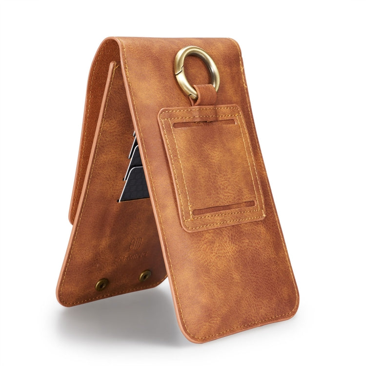 DG.MING Universal Cowskin Leather Protective Case Waist Bag with Card Slots & Hook, For iPhone, Samsung, Sony, Huawei, Meizu, Lenovo, ASUS, Oneplus, Xiaomi, Cubot, Ulefone, Letv, DOOGEE, Vkworld, and other Smartphones Below 5.2 inch(Brown) - More iPhone Cases by DG.MING | Online Shopping South Africa | PMC TechLife | Buy Now Pay Later Mobicred