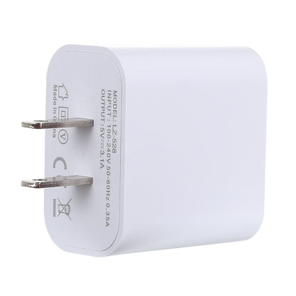 3.1A 3 USB Ports Quick Charger Travel Charger, US Plug(White) - USB Charger by PMC Jewellery | Online Shopping South Africa | PMC Jewellery | Buy Now Pay Later Mobicred