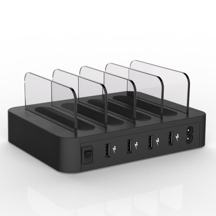 016 Multi-function AC 100V~240V Output 4 Ports USB Detachable Charging Station Smart Charger(Black) - Multifunction Charger by PMC Jewellery | Online Shopping South Africa | PMC Jewellery | Buy Now Pay Later Mobicred