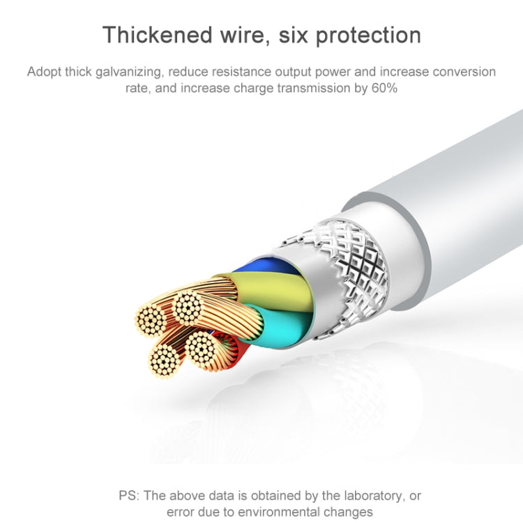 AWEI CL-68 3A Type-C / USB-C to 8 Pin PD Fast Charging Data Cable, Length: 1m(White) - Normal Style Cable by awei | Online Shopping South Africa | PMC Jewellery | Buy Now Pay Later Mobicred