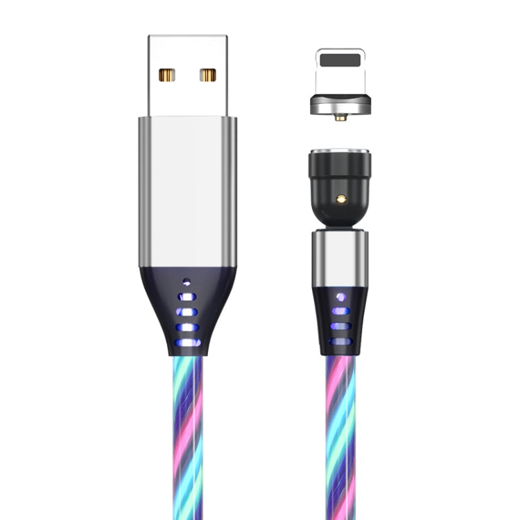 2.4A USB to 8 Pin 540 Degree Bendable Streamer Magnetic Data Cable, Cable Length: 1m(Colour) - Charging Cable & Head by PMC Jewellery | Online Shopping South Africa | PMC Jewellery | Buy Now Pay Later Mobicred