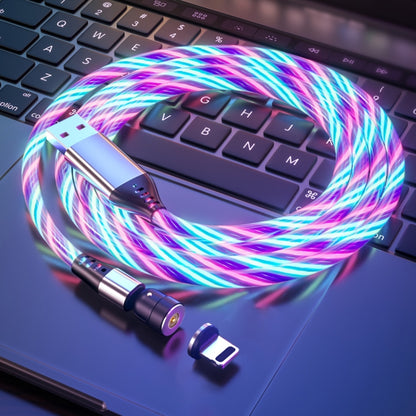 2.4A USB to 8 Pin 540 Degree Bendable Streamer Magnetic Data Cable, Cable Length: 1m(Colour) - Charging Cable & Head by PMC Jewellery | Online Shopping South Africa | PMC Jewellery | Buy Now Pay Later Mobicred