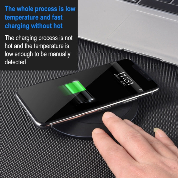 964 10W Lightweight Portable Smart Wireless Charger(Black) - Wireless Charger by PMC Jewellery | Online Shopping South Africa | PMC Jewellery | Buy Now Pay Later Mobicred