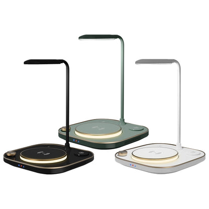 X3 15W 3 in 1 Wireless Charger, Table Lamp (Green) - Wireless Charger by PMC Jewellery | Online Shopping South Africa | PMC Jewellery | Buy Now Pay Later Mobicred