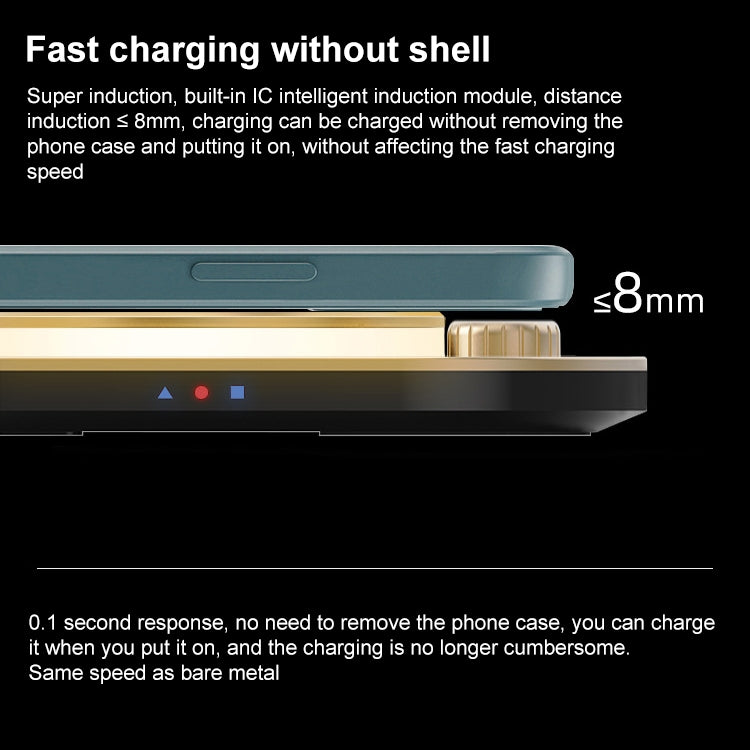 X3 15W 3 in 1 Wireless Charger, Table Lamp (Green) - Wireless Charger by PMC Jewellery | Online Shopping South Africa | PMC Jewellery | Buy Now Pay Later Mobicred