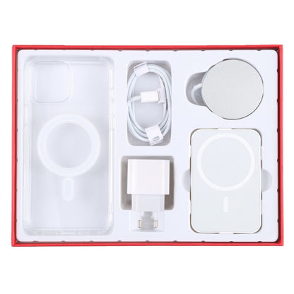 5 in 1 Data Cable + Travel Charger + Wired / Wireless MagSafe Magnetic Wireless Charger + MagSafe Magnetic Phone Case Digital Gift Box Set for iPhone 13 mini, EU Plug(Red) - Wireless Charger by PMC Jewellery | Online Shopping South Africa | PMC Jewellery | Buy Now Pay Later Mobicred